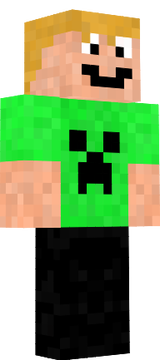 Minecraft Skin Green Shirt Mitchell