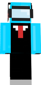 cyan crewmate in a suit