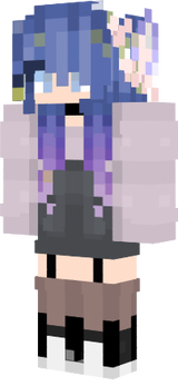 dark blue hair
