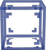 blue glass block