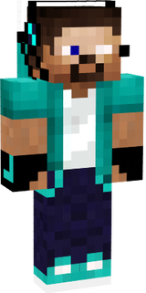 Steve/herobrine cool