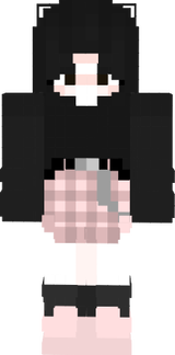 Black-Pastel Pink Girl