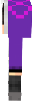 skin mine roxa com rosa sem cabelo em frente