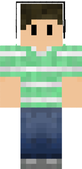 My skin in green