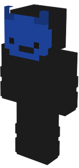 blue and black demon