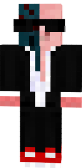 SpiderPig in a suit with some nuttons undone red shoes and shades