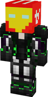 the half iron man and green rrobot