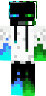 enderman green fire and blue water