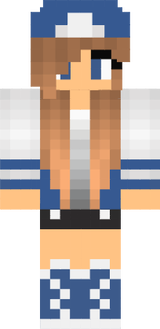 skin menininha azul