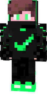 SKIN de el niño del buzo verde