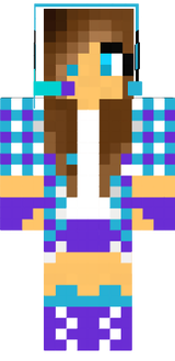 Blue Headphine Girl