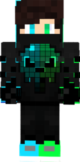 boy green and blue light 