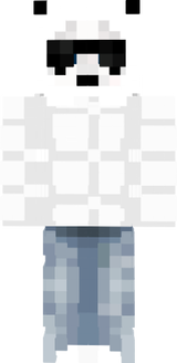 Weiße Jacke Panda