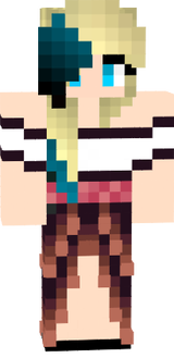 Tigergem Red Dress Blue Hair
