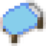Light blue bed
