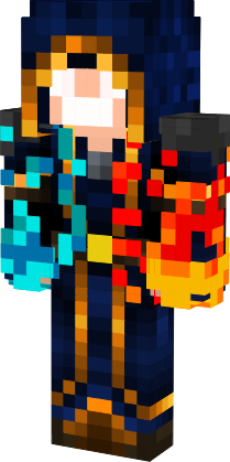 Preview of texture: NeionPlayer Mago com poder de fogo e água