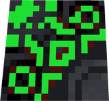 black, green and red