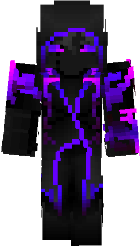 Preview of texture: The Ender Assassin, Enderman, Neon, End, Cool, Dark, Shadow