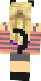Minecraft Girl cat