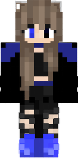 Purple Blue Anime Girl