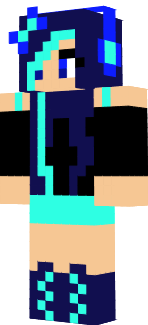 Rockin' blue girl