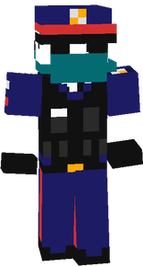 Police-In Gold armor