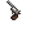 small iron on his hip