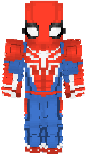 Preview of texture: Spiderman/Peter Parker (Spider-Man PS4 5) Superhero, Hero, Advanced Suit, Spidey, Cool, Red Blue, Marvel