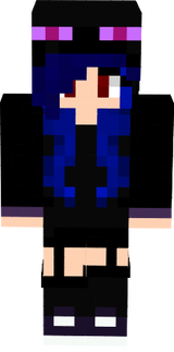 ender girl con pelo morado 