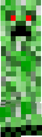 Creeper with red eyes