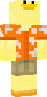 Zé pato no fato de verão