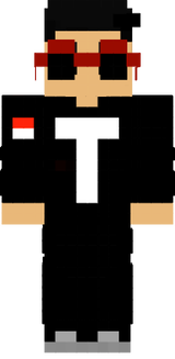 Word T skin with Indonesia flag, Glasses and no hoodie 