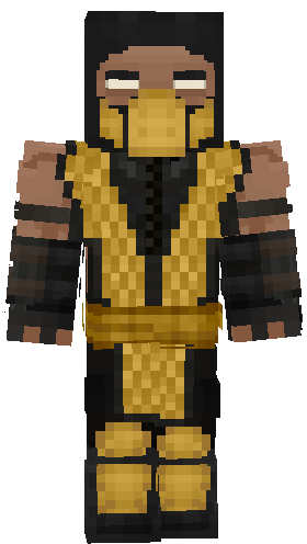 Preview of texture: Klassic Scorpion/Hanzo Hasashi (Mortal Kombat Xl) yellow ninja, fire, fighter, mask, MK11