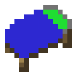 blue bed