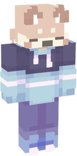 blue hoodie dog
