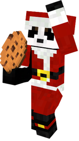 panda en navidad