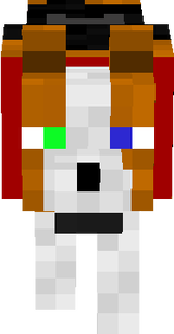 Two colored eye dog