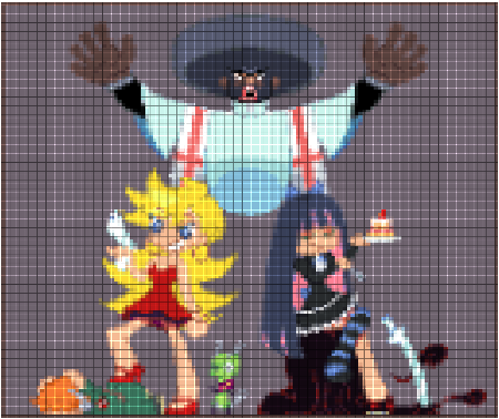 Preview of texture: Panty and Stocking with Garterbelt Pixel Art