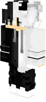 black white
