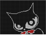 Ruby Gloom Doom Kitty Pixel Art