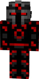 chevalier noir et rouge minecraft