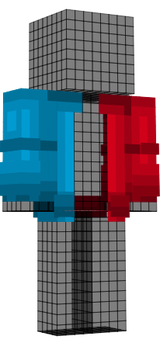 Red an Blue only jacket