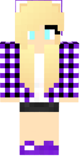 purple country girl with tank top