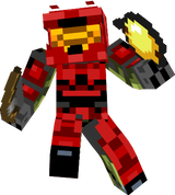 Red Halo man