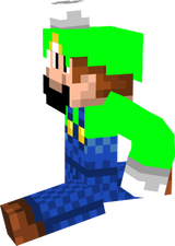 luigi (atenção usei uma skin do mario e pintei de verde)