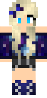 Blonde Galaxy Girl with Blue eyes