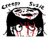 Creepy Susie Halloween Pixel Art
