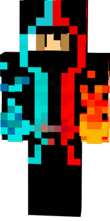 niño rojo y azul