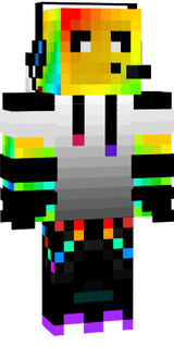 Finished rainbow slime skin for 1.8 with minecon cape