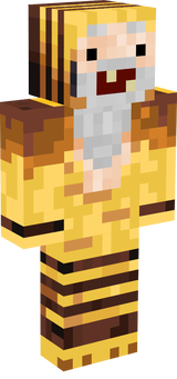 minecraft hobo in a bee